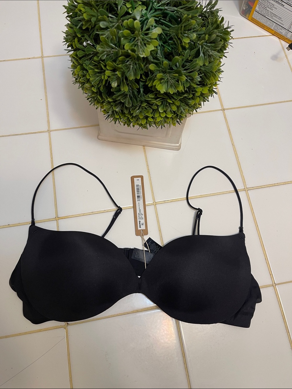 SKIMS Black Smooth T-Shirt Bra